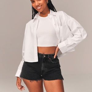 Abercrombie & Fitch Curve Love High Rise Mom Shorts The 4”